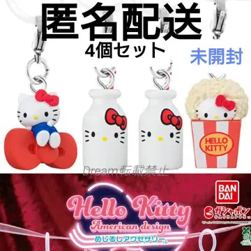 [새상품] 헬로키티 아메리칸 디자인 메지루시 액세서리 가챠