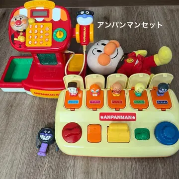 호빵맨 레지스터 봉제 인형 완구 묶음 판매