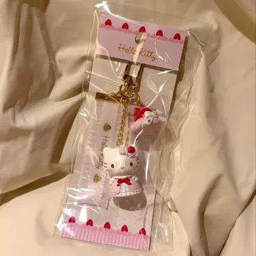 산리오 딸기 휘핑 케이크 키링 키티