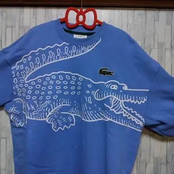 라코스테 오버 사이즈 프린트 크루넥 맨투맨