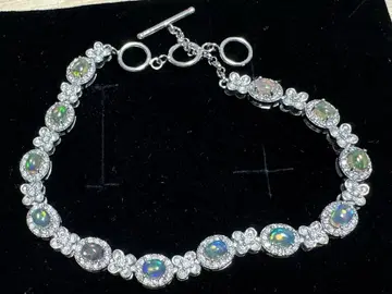 실버 925 오팔 팔찌