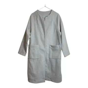 그레이 롱 코트 2 포켓