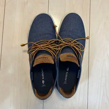 LACOSTE 데님 스니커즈