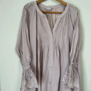 Coo Deal Luxe 모브 핑크 셔츠 원피스