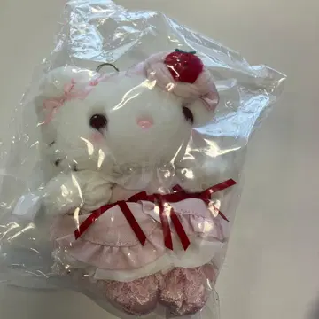 산리오 딸기 휘핑 케이크 시리즈 마스코트 백참 헬로키티