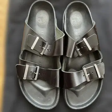 Birkenstock 블랙 더블 버클 샌들 43