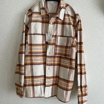 ZARA 체크 무늬 긴팔 셔츠 새상품