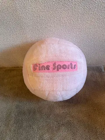 Fine Sports 핑크 공형 봉제 인형