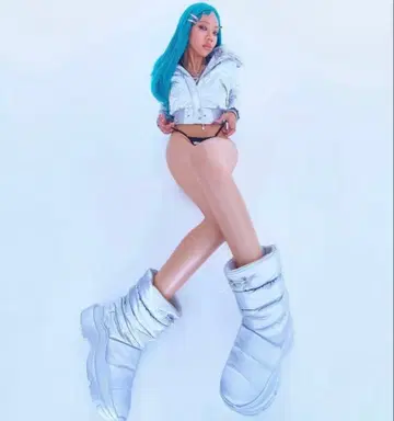 YELLO 실버 어그 부츠 XL