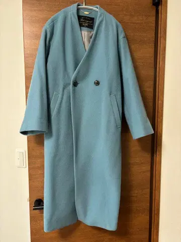 SLOBE IENA 스카이블루 더블 버튼 롱 코트 S36