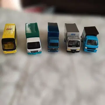 토미카 카세트 트럭 버스 라멘 포장마차 5대