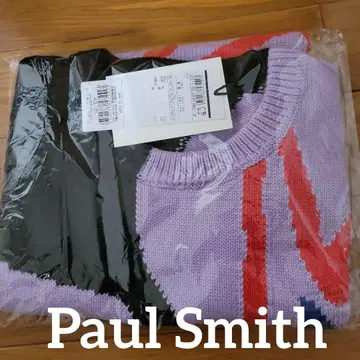 Paul Smith 블랙 x 꽃 니트 베스트 XL