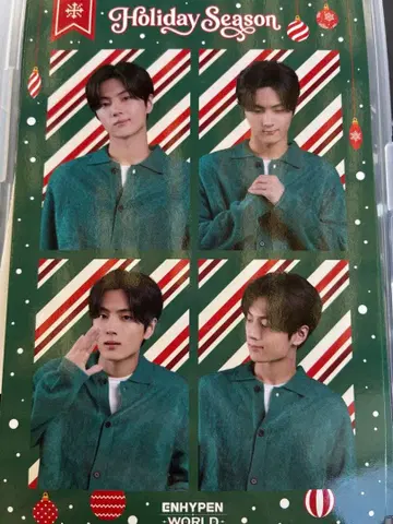 ENHYPEN world 팝업 홀리데이 구매 혜택 제이 4컷
