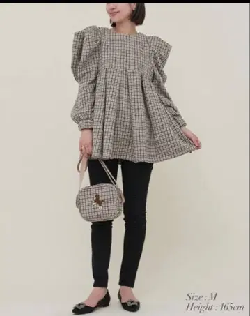 seventen 체크 튜닉 S 사이즈