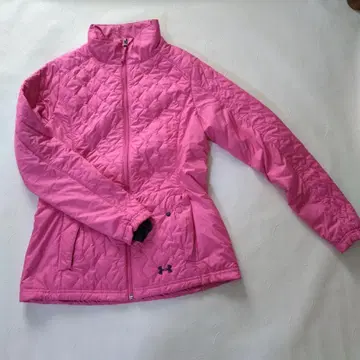 언더 아머 핑크 퀼팅 자켓