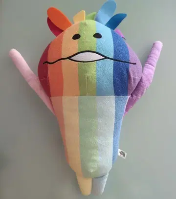 레어 레인보우 버섯 빅 봉제 인형