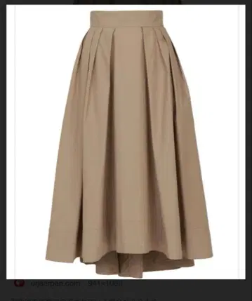 MADISONBLUE 베이지 코튼 플레어 스커트