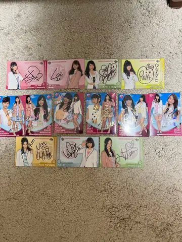 BBM 아이돌링 2015 트레이딩 카드 13장 전부 사인 포함