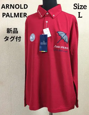 [ 새상품 ] 아놀드 파머 긴팔 피케 셔츠 컬러 레드 사이즈 L