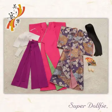 슈퍼돌피 보라색 옷&핸드 파츠 세트