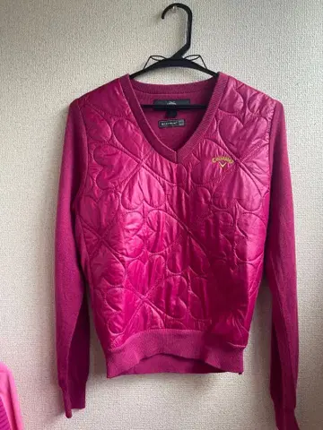 Callaway 웜 스포츠 스웨터 L 핑크