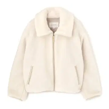 JILL by JILL STUART 파이핑 보아 플리스 블루종 S