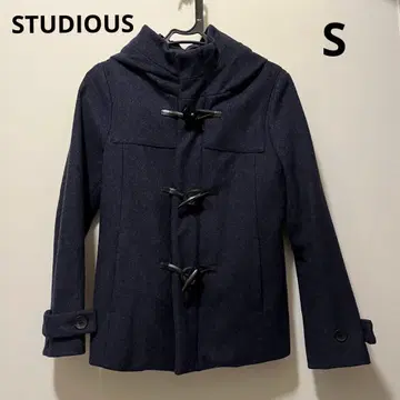 STUDIOUS 스테디오스 더플 코트 숏 네이비 S