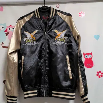 일심여경 스카잔 매 자수 블랙&골드 japan 일본풍 패턴 Msize