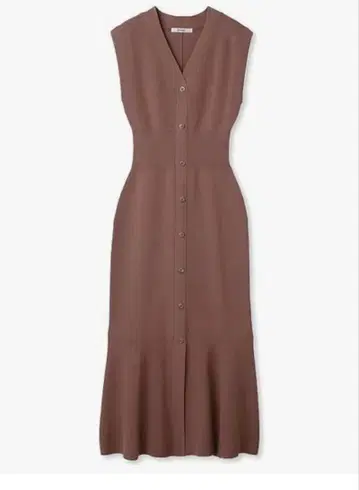 SNIDEL 슬리브리스 니트 원피스 모카