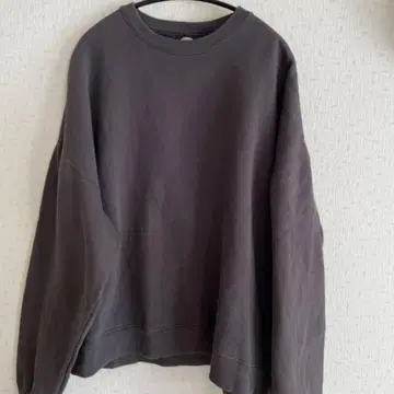 FREAK'S 오버 사이즈 맨투맨 차콜 그레이