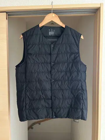 무인양품 경량 다운 노카라 자켓 대전 방지 안감