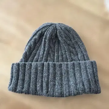 그레이 리브 니트 모자