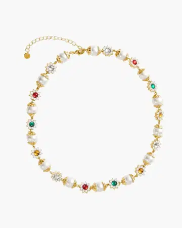 en route jewelry Daisy Pearl Necklace