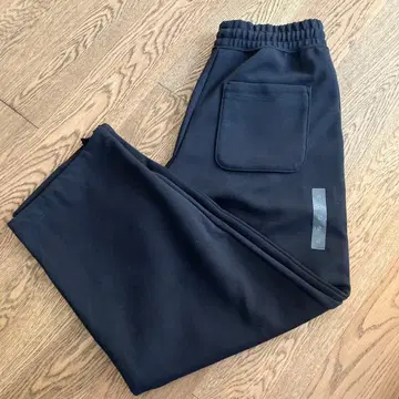 UNIQLO 블랙 맨투맨 와이드 팬츠 S