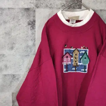 맨투맨 트레이닝복 와인 레드 L A2,10