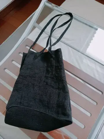 나카가와 마사시치 상점 천일 건조 린넨 복조리 백 블랙