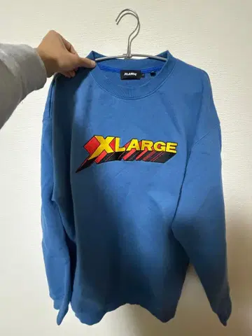 XLARGE 로고 프린트 트레이닝복 L 사이즈 파랑