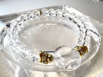 히말라야 수정 하트 수정 팔찌