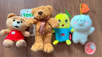 [ 미사용 새상품 ] 테드 걸리시 곰돌이 후낫시 곰 봉제 인형 세트