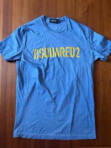 DSQUARED2 로고 T셔츠 L 유즈드 가공
