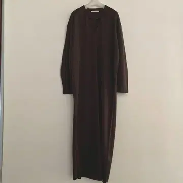 플라주 V넥 롱 원피스