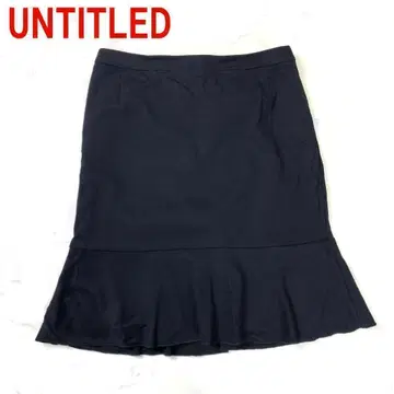 A2115 언타이틀 무릎 기장 스커트 울 머메이드 안감 있음 블랙 2