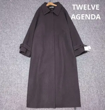 트웰브 어젠다 택 포함 새상품 고급 울 롱 코트 가을/겨울 루즈핏