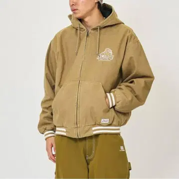 XLARGE 후드 부착 자켓 베이지