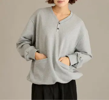 HENRY NECK SWEAT / 헨리넥 맨투맨 그레이