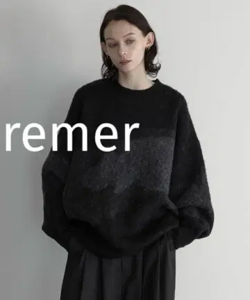 remer loose shadow gradation knit