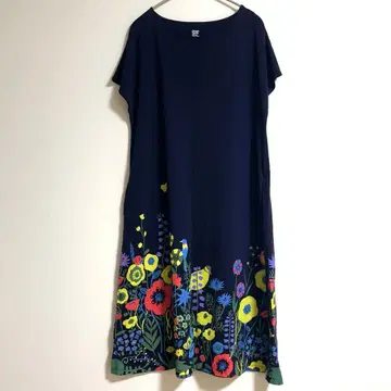 그라니프 꽃무늬 반팔 티셔츠 원피스