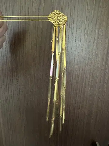 골드 컬러 비라 헤어콤 2개 세트