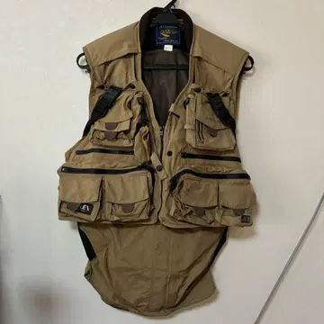 R1128.3 다이와 오르토모아 낚시용 조끼 베이지 다기능 포켓