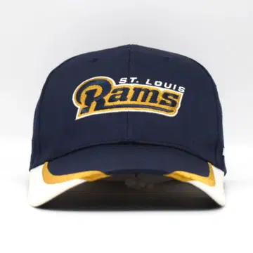 NFL 세인트루이스 램스 자수 캡 네이비 미식축구 네이비 러셀